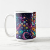Cosmic Cat Kaffeetasse – Galaxy Weltraumkatze mit (Links)