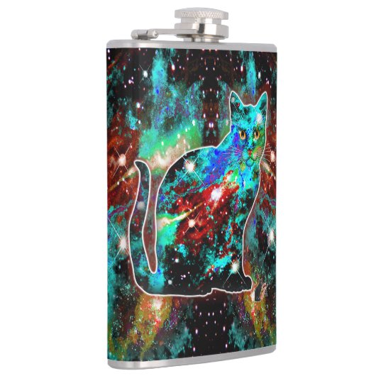 Cosmic Cat Lambda Flachmann (Rechts)