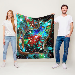Cosmic Cat Lambda Fleecedecke
