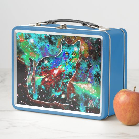 Cosmic Cat Lambda Metal Lunchbox (Beispiel)