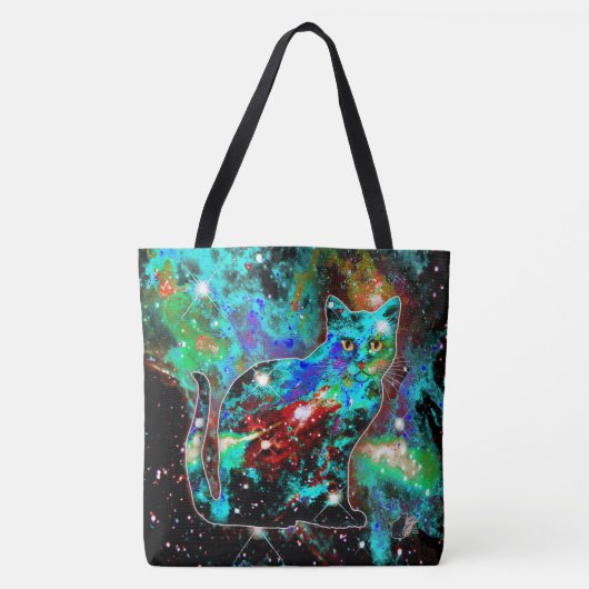 Cosmic Cat Lambda Tasche (Vorderseite)