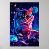 Cosmic Cat on Disco MuShrooms Poster (Vorne)