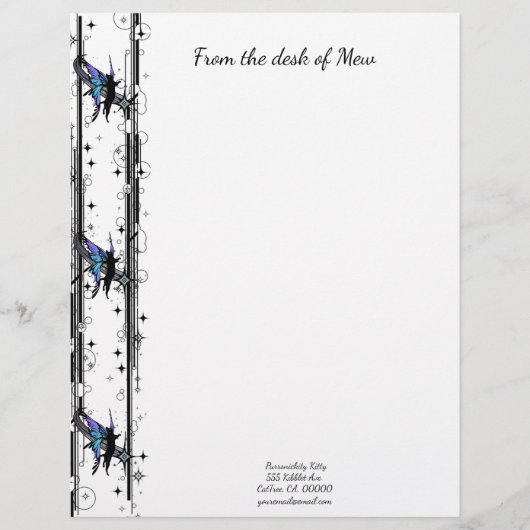 Cosmic Cat Star Briefbogen (Vorderseite)