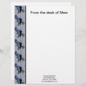 Cosmic Cat Star Briefbogen (Vorne/Hinten)