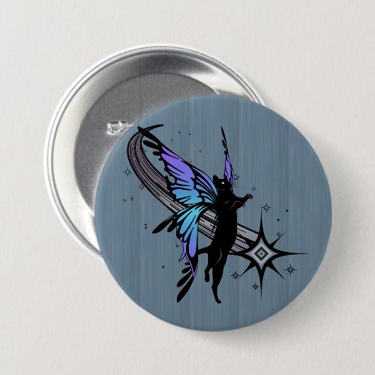 Cosmic Cat Star Button (Vorne & Hinten)