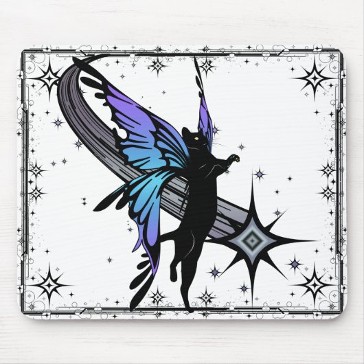 Cosmic Cat Star Mousepad (Vorne)