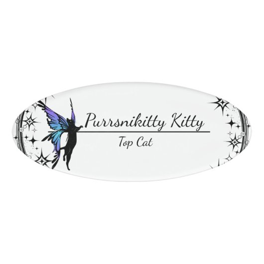 Cosmic Cat Star Namenschild (Vorderseite)