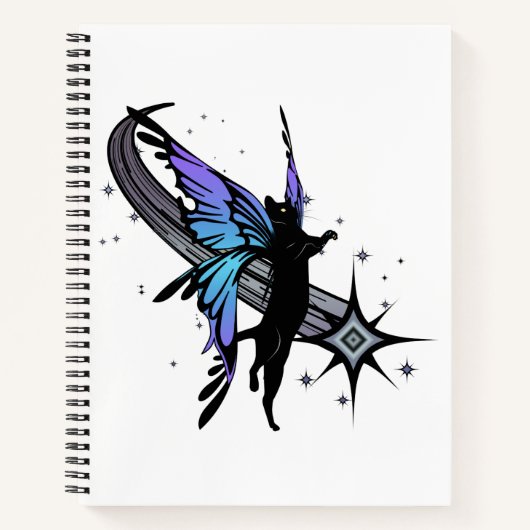 Cosmic Cat Star Notizblock (Vorderseite)