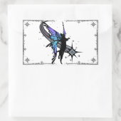 Cosmic Cat Star Rechteckiger Aufkleber (Tasche)