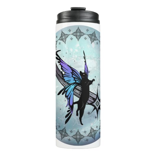 Cosmic Cat Star Thermosbecher (Vorderseite)