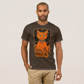 Cosmic Cat Tarot | Orange Cat Design T-Shirt (Vorne ganz)