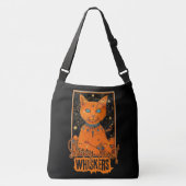 Cosmic Cat Tarot | Orange Feline Art Tragetaschen Mit Langen Trägern (Vorderseite)