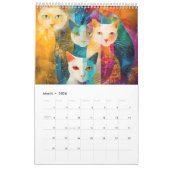 Cosmic Cats – Abstract Felines in Galaxy Realms Kalender (Mär 2026)