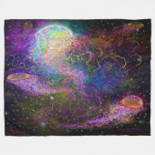 Cosmic Celebration Fleece Blanket (Vorderseite (Horizontal))