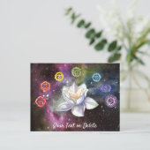 *~* Cosmic Celestial Chakra Cosmos Canvas Print Postkarte (Stehend Vorderseite)
