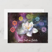 *~* Cosmic Celestial Chakra Cosmos Canvas Print Postkarte (Vorne/Hinten)