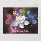 *~* Cosmic Celestial Chakra Cosmos Canvas Print Postkarte (Vorderseite)