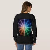 Cosmic Chakra Zodiac Energy Wheel Spiritual Manife Sweatshirt (Schwarz voll)