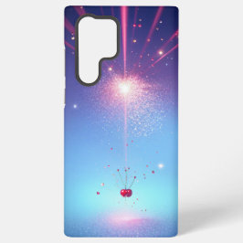 Cosmic Cherry Phone Case - Celestial Light Burst Samsung Galaxy Hülle