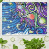 Cosmic Christmas Tree Geschirrtuch (Gefaltet)