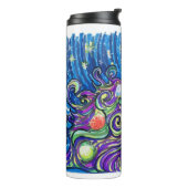 Cosmic Christmas Tree Thermosbecher (Nach links gedreht)