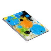 Cosmic Chromatic Splatter: Abstract Orbit Notizblock (Rechte Seite)