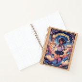 Cosmic Chronicles Astronaut Anime Girl Journal Notizblock (Innenseite)