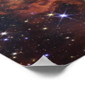 Cosmic Cliffs Carina Nebula James Webb Telescope Poster (Ecke)
