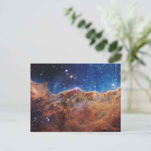 Cosmic Cliffs Carina Nebula James Webb Telescope Postkarte (Stehend Vorderseite)