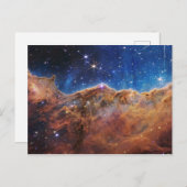Cosmic Cliffs Carina Nebula James Webb Telescope Postkarte (Vorne/Hinten)