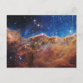 Cosmic Cliffs Carina Nebula James Webb Telescope Postkarte (Vorderseite)
