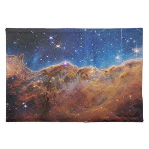 Cosmic Cliffs Carina Nebula James Webb Telescope Stofftischset
