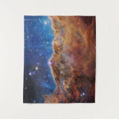 Cosmic Cliffs Carina Nebula James Webb Telescope Wandteppich (Vorderseite)