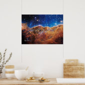 Cosmic Cliffs, Carina Nebula, NGC 3324 Poster (Küche)