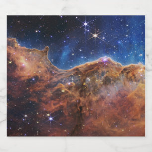 Cosmic Cliffs Carina Nebula Space Webb Telescope Schaumweinetikett