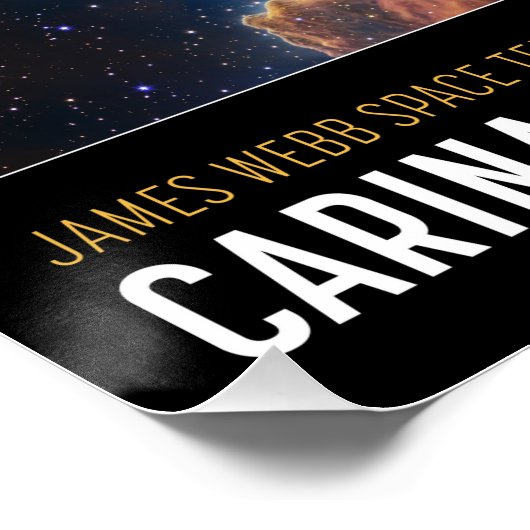 Cosmic Cliffs James Webb NASA Space Educational Poster (Ecke)