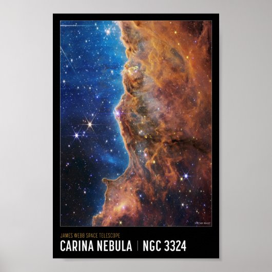 Cosmic Cliffs James Webb NASA Space Educational Poster (Vorne)