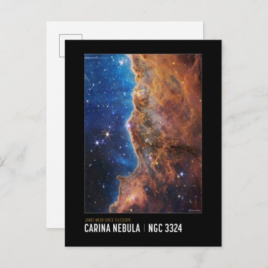 Cosmic Cliffs James Webb NASA Space Educational Postkarte (Vorne/Hinten)