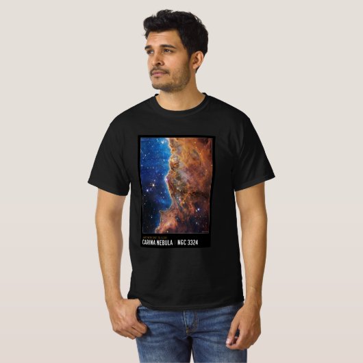 Cosmic Cliffs T - Shirt: James Webb, NASA-Inspirie T-Shirt (Vorne ganz)