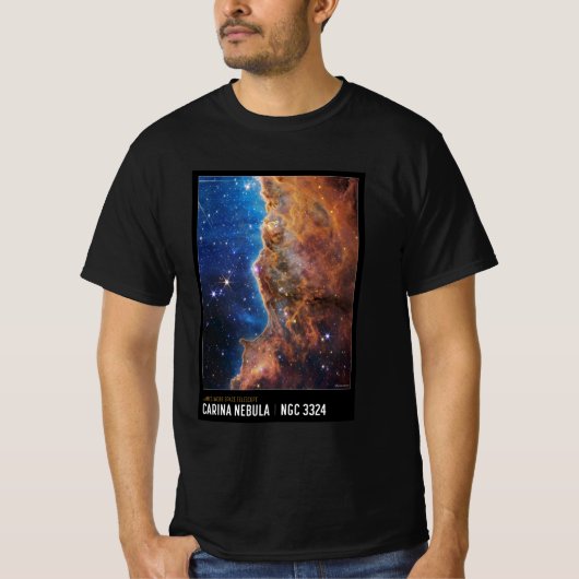 Cosmic Cliffs T - Shirt: James Webb, NASA-Inspirie T-Shirt (Vorderseite)