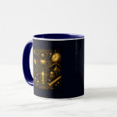 Cosmic Clockwork Palace Kaffee Tasse (Vorderseite Links)
