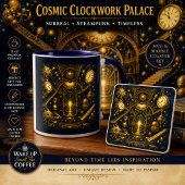 Cosmic Clockwork Palace Kaffee Tasse