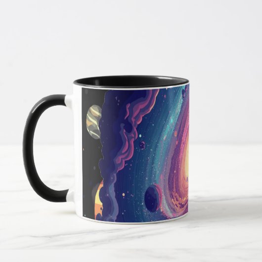 Cosmic Coffee Tasse Weltraumdesign (Links)