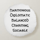 Cosmic Comfort Cushion: Einweihung der inneren Lib Rundes Kissen (Rückseite)