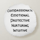 Cosmic Comfort Cushion: Erleben Sie Ihren inneren Rundes Kissen (Rückseite)