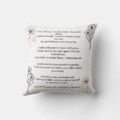 Cosmic Comfort • October Birth Flower Throw Pillow Kissen (Rückseite)