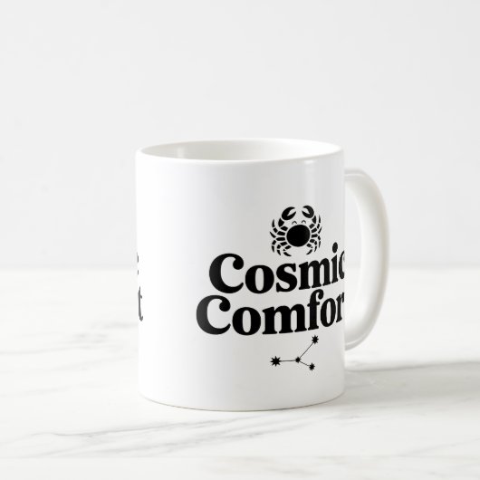 Cosmic Comfort Tasse - Krebsastrologie Kaffeecup (VorderseiteRechts)