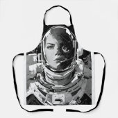 Cosmic Confidence entdecken: Girl Astronaut Schürze (Vorderseite)