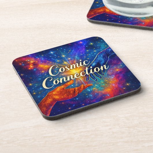 🪐 Cosmic Connection Coaster Getränkeuntersetzer (Linke Seite)