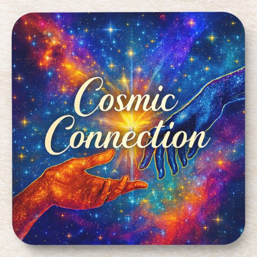 🪐 Cosmic Connection Coaster Getränkeuntersetzer (Vorderseite)